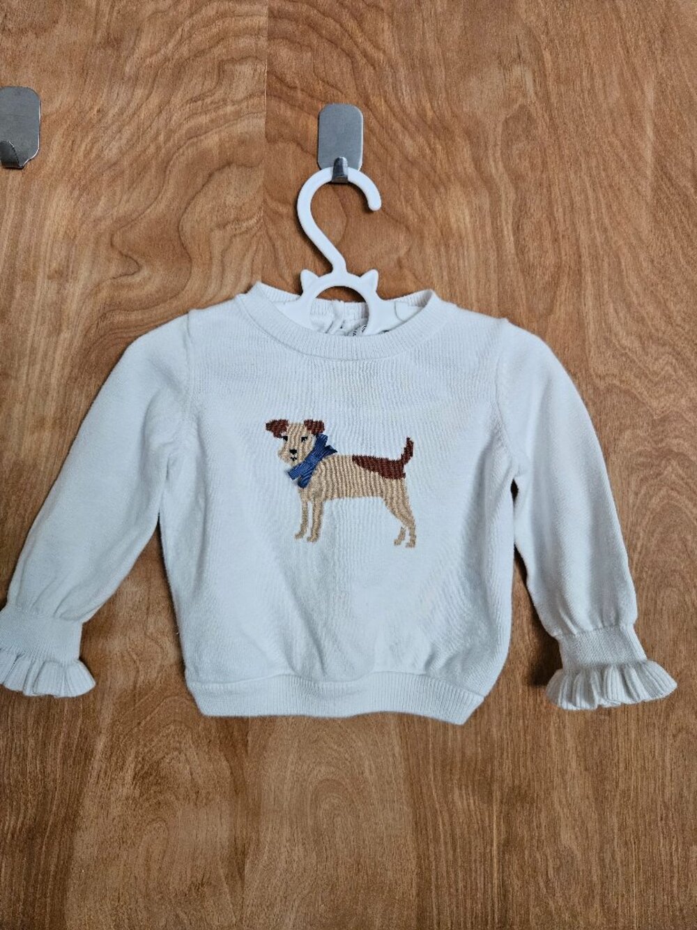 Janie and Jack Ruffle Cuff Dog Sweater